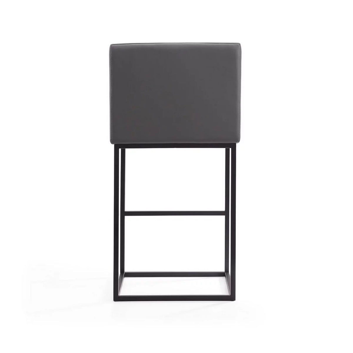 30" Faux Leather Barstool in Gray X788535