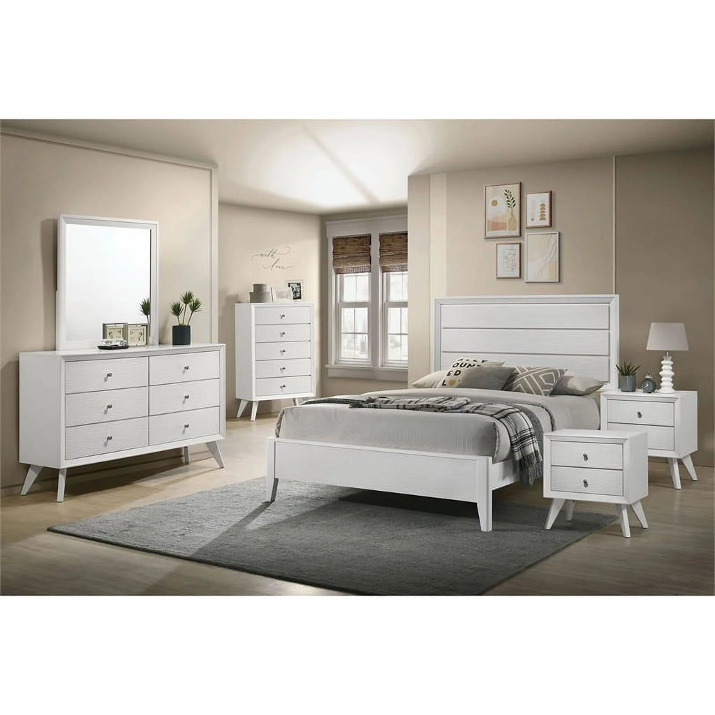 White Wood Bedroom Set 6pc King I524911