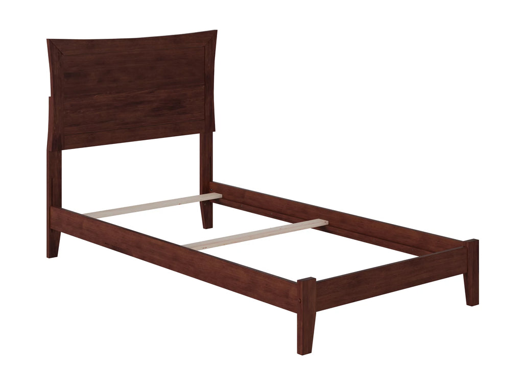 Twin Wood Bed Frame with Panel Headboard G657