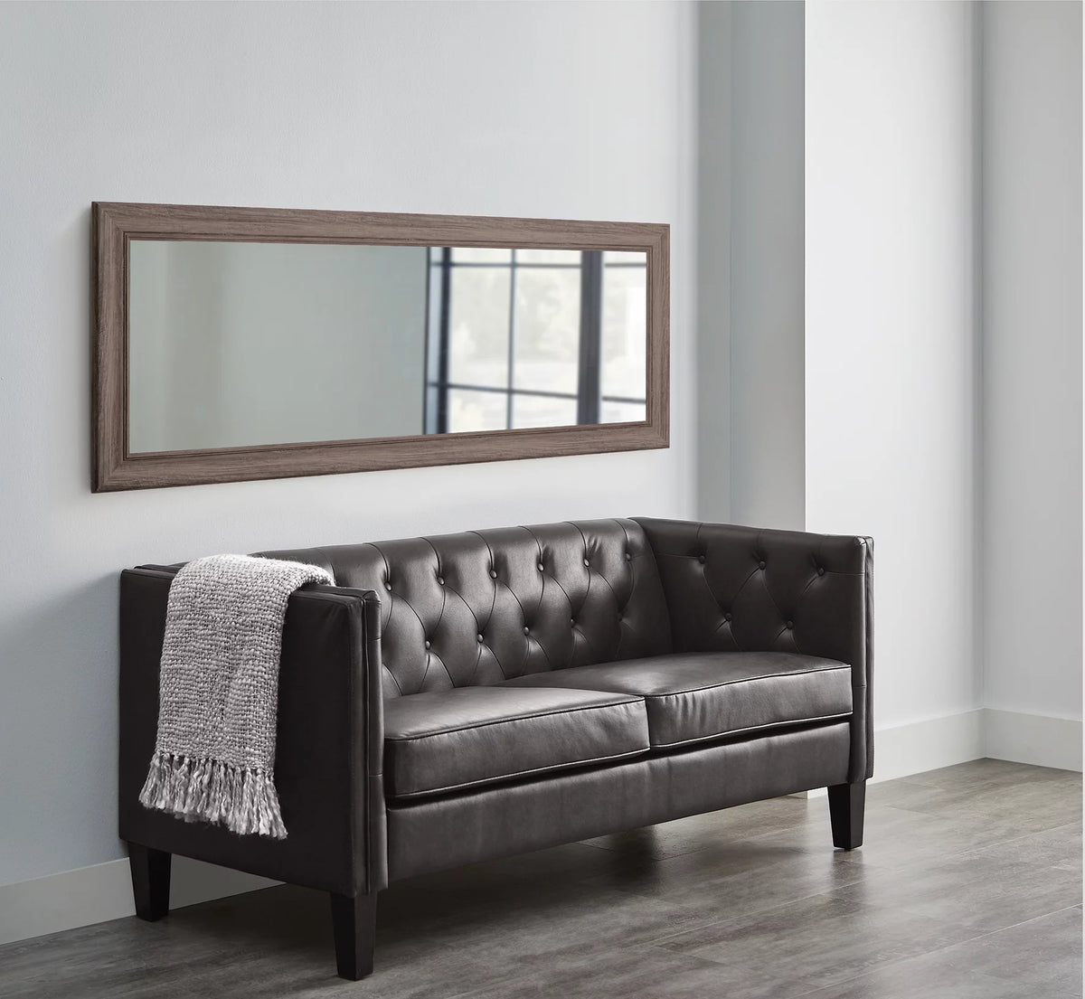 27 x 70 Rectangular Full Length Gray Mirror Z637