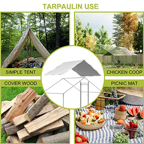 Waterproof Outdoor Metal Chicken Coop Cover 11.38’Lx6.33’W 2 Pack L474650