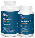 Probiotics 30 Billion and Omega 3 Fish Oil 2000 mg Y952