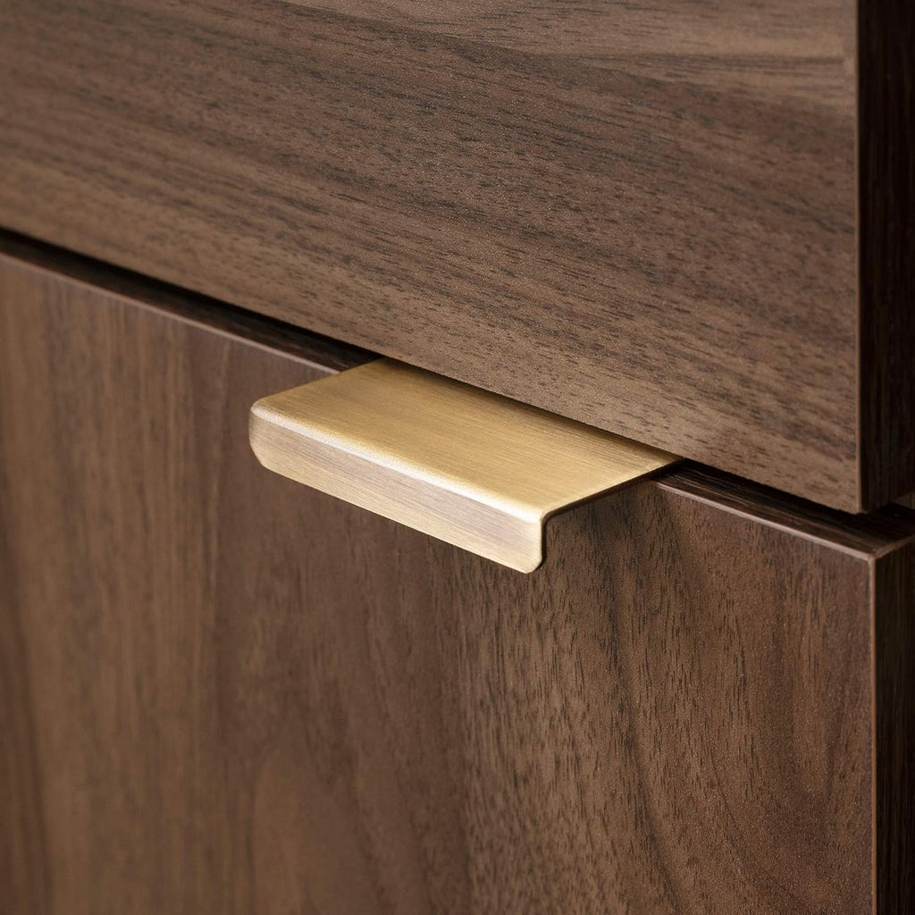 Natural Walnut Buffet with Faux Carrara Marble H85770