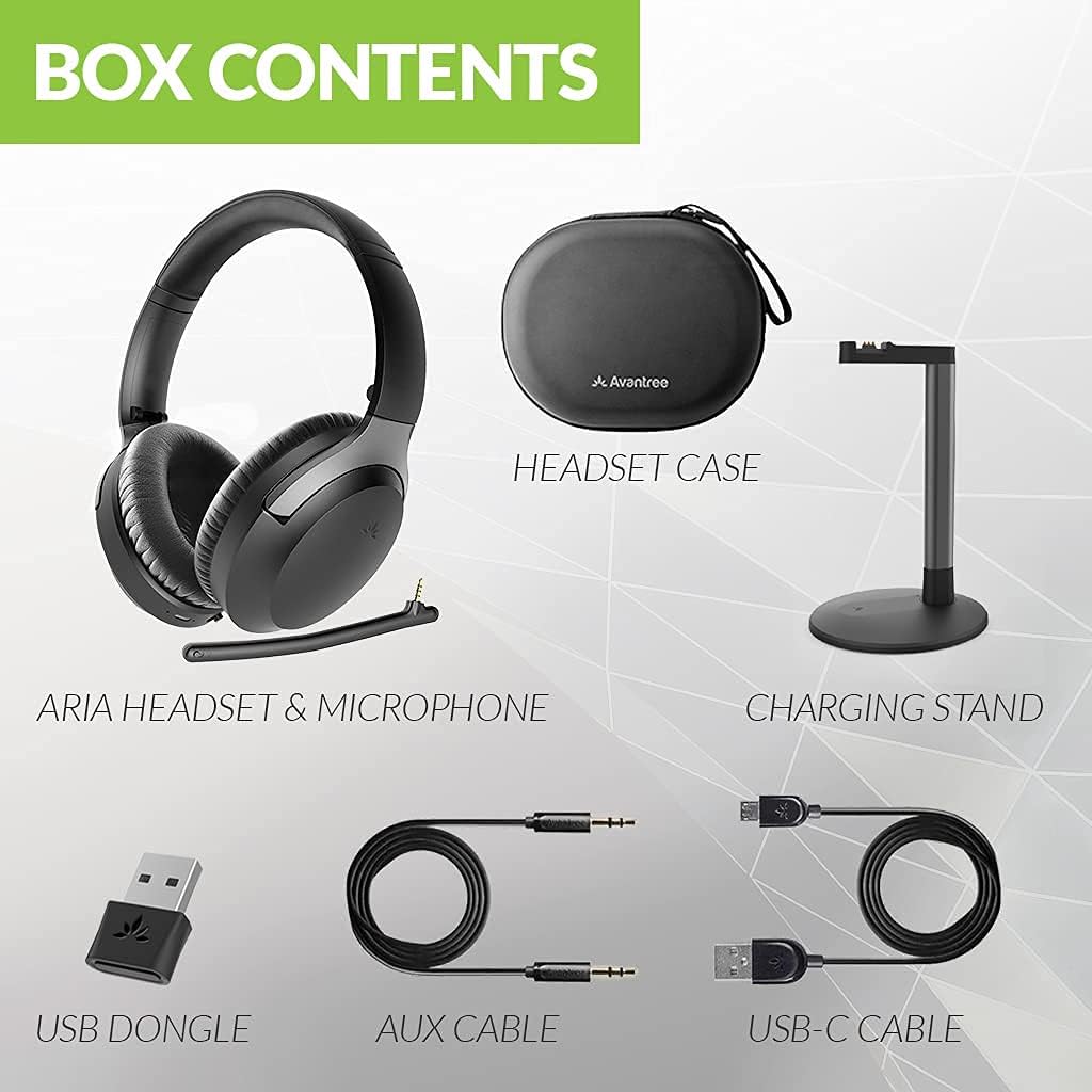 Multipoint Bluetooth Headphones with Detachable Boom Microphone Z97137