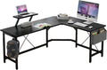 L Shaped Corner Desk, 59 inches Computer Desk with Monitor Stand A477487