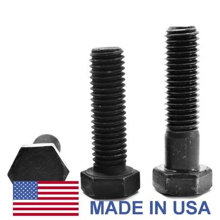 1/4 inch-28 x 6 inch Grade 5 Hex Cap Screw Black Oxide P8651
