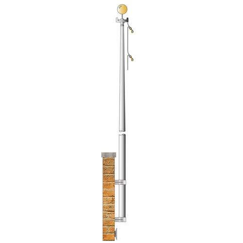 Vertical Wall Mount Flagpole H1326