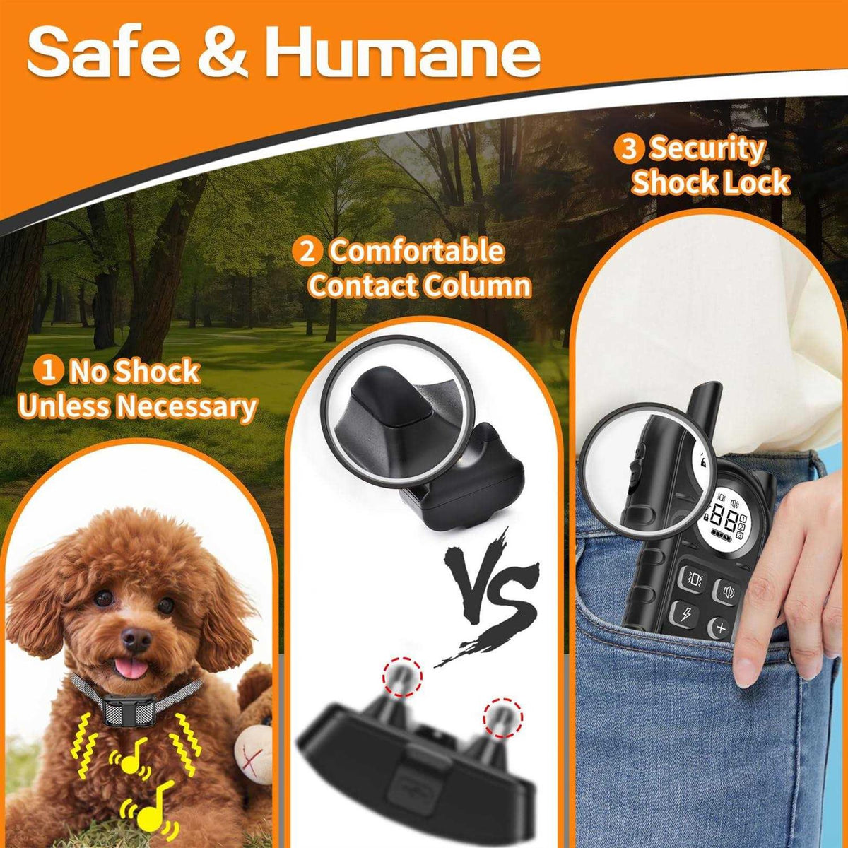 Lightest Dog Training Collar with Remote J490