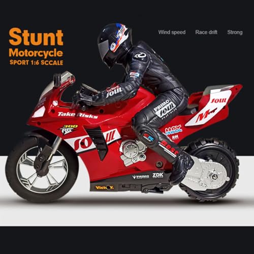 Remote Control Dual-Motor Self-Balancing Motorcycle 2.4G 1/6 Blue W342775