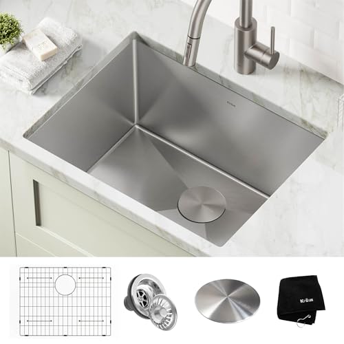 24 Inch 16 Gauge Undermount Single Bowl Laundry and Utility Sink H19709