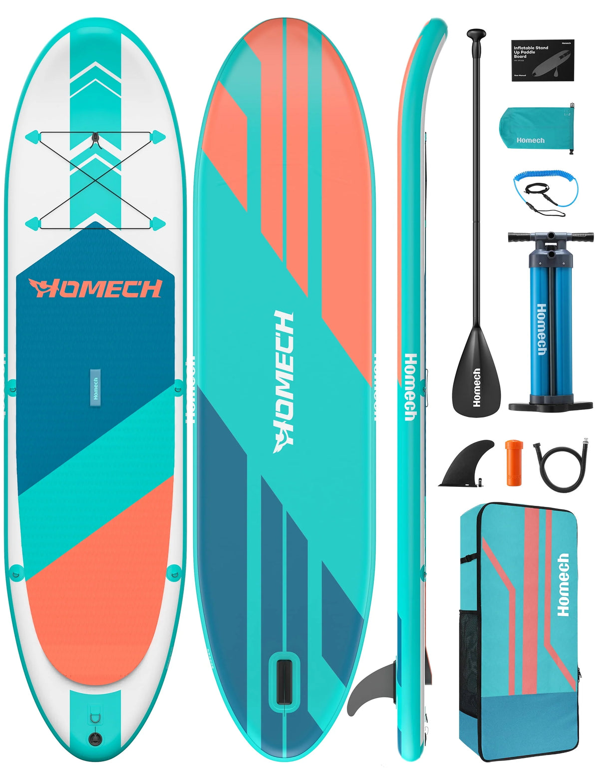 10.8 ft Inflatable Stand Up Paddle Board with Pump J733