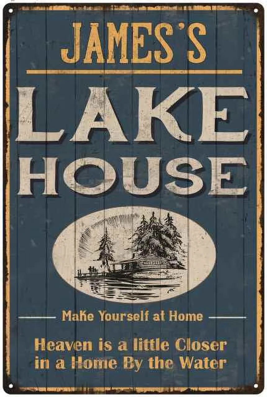 Blue Cabin Home Decor 8x12 Metal E98432