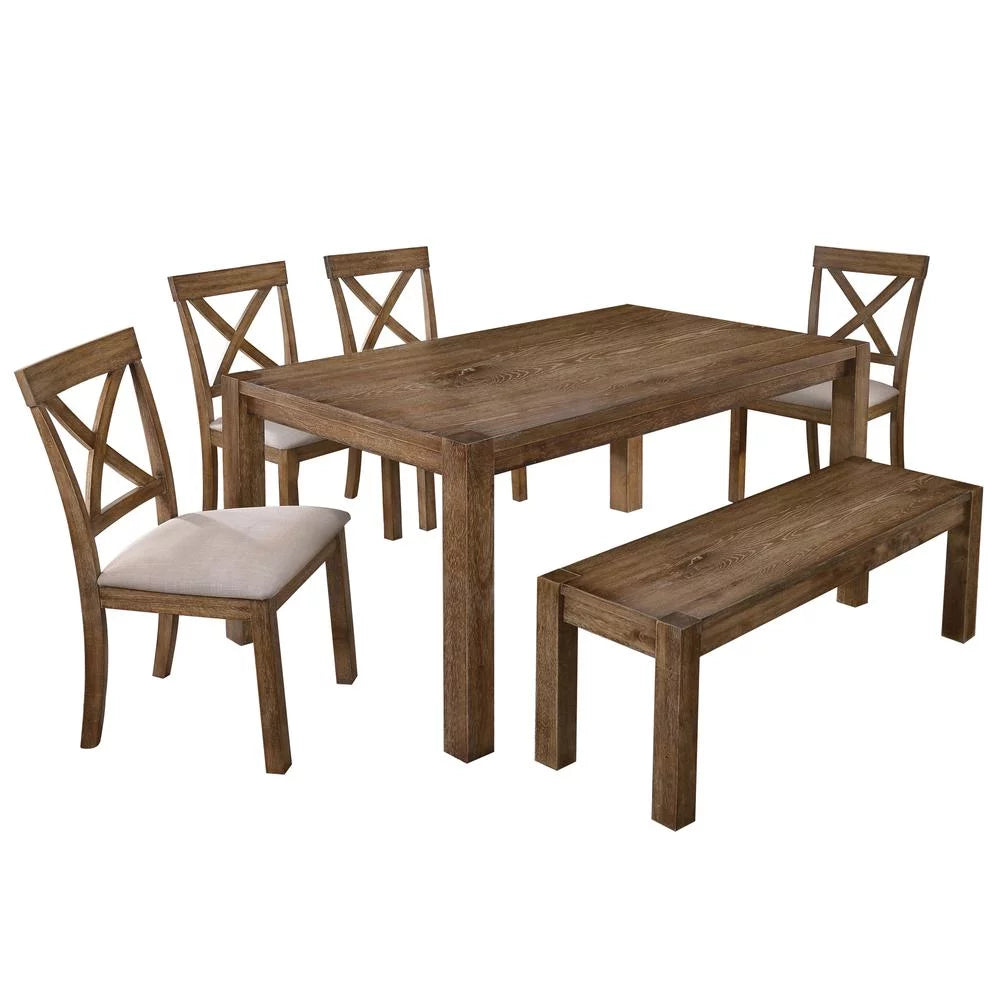 60" Transitional Wood Dining Table M16564