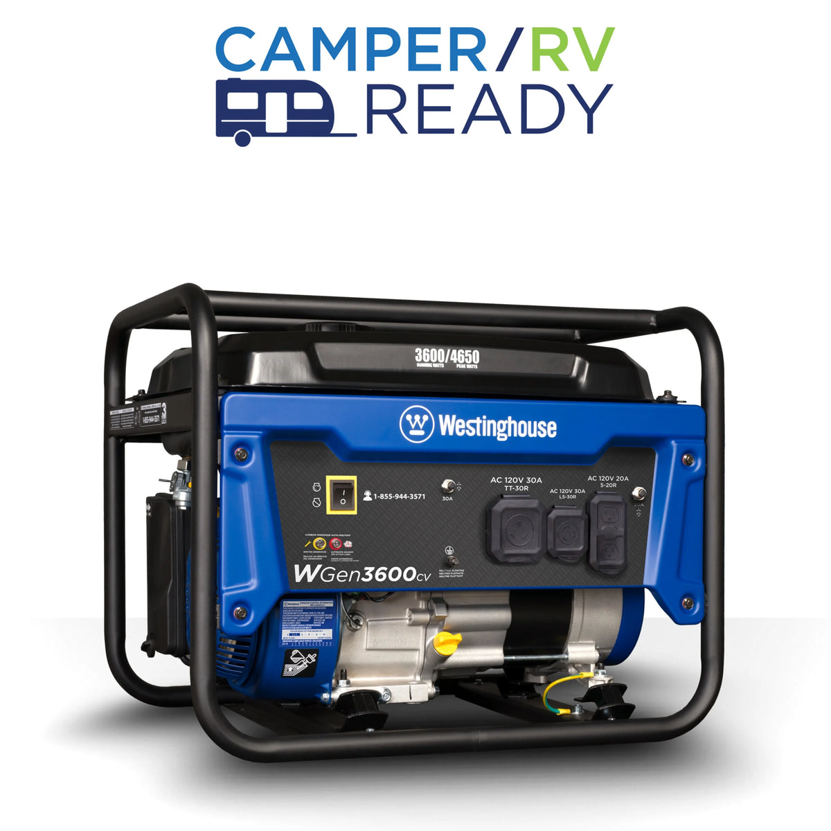 4650 Peak Watt Portable Gas Powered Generator Q713724