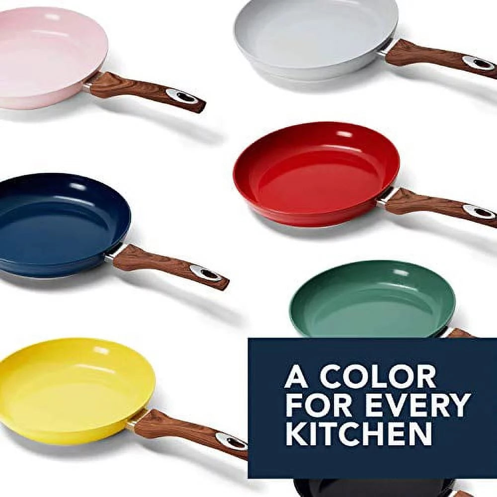 8 inch & 11 inch Aluminum Frypan with Wood Handle Y3388
