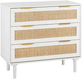 3 Drawer Rattan Wood Dresser L257