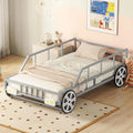 Car Bed with Rails and 4 Wheels Kids Bed Frame B405