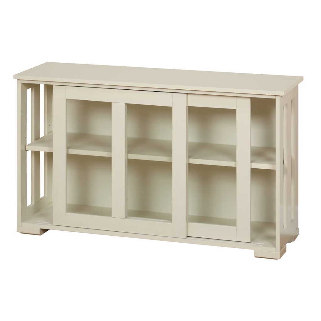 Antique White Stackable Storage Cabinet S287