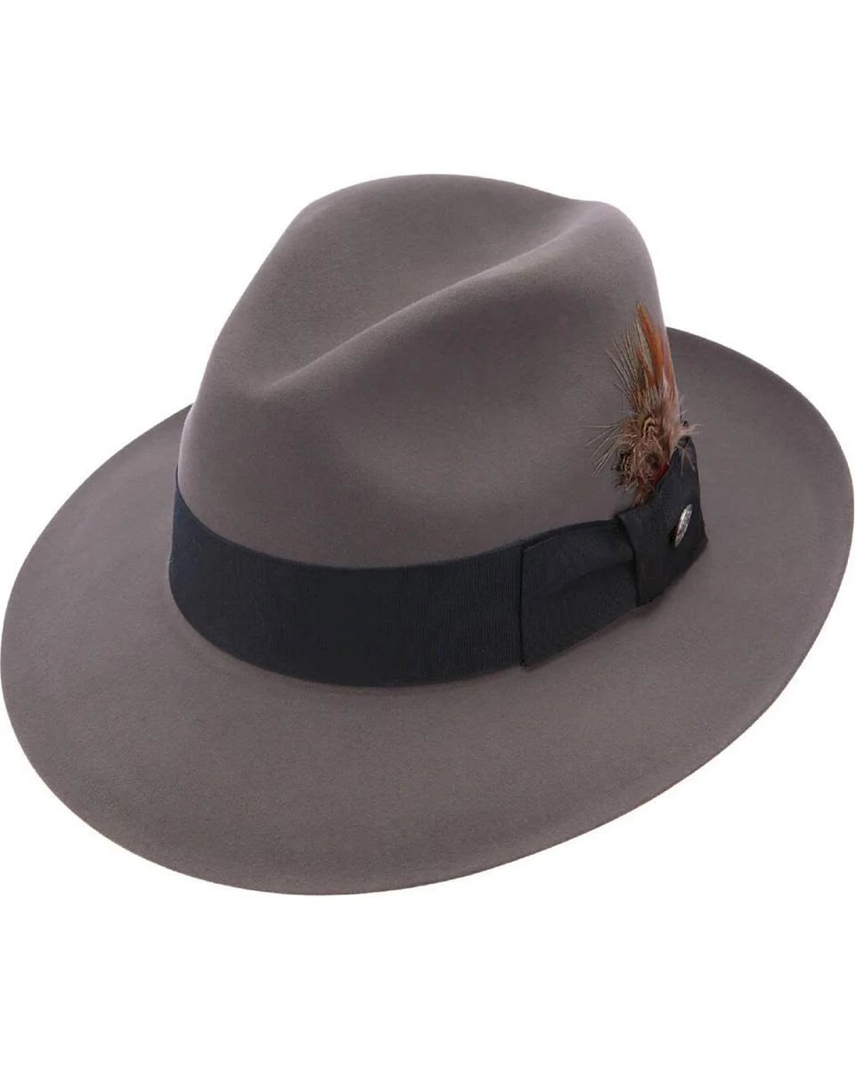 Beaver Fur Felt Fedora Hat F8598