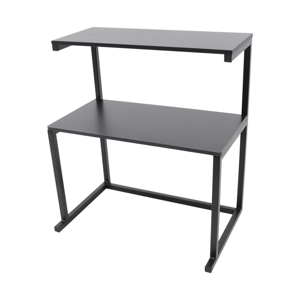 3-Tier Printer Stand Black Desk Shelves Q833336