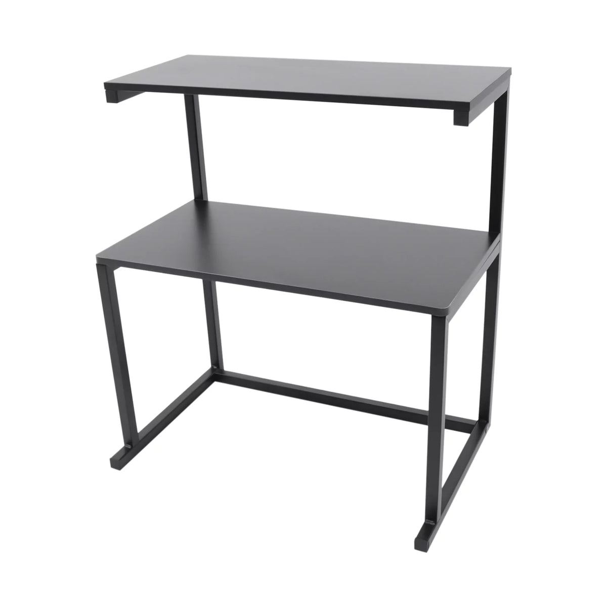 3-Tier Printer Stand Black Desk Shelves Q833336