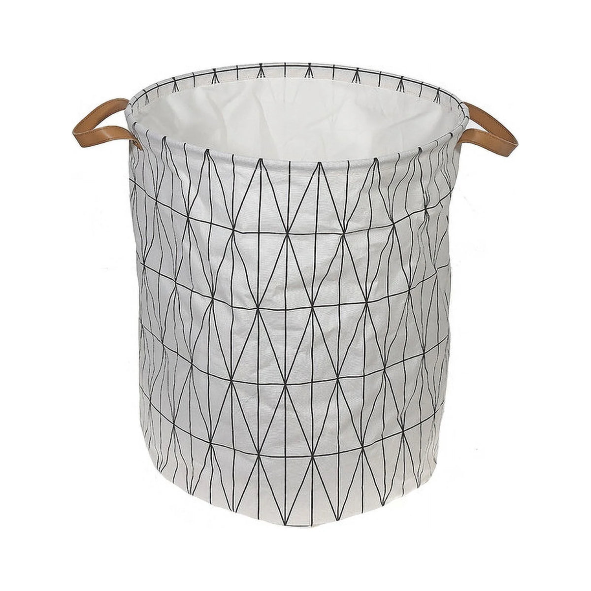 Round Fabric Hamper With Handle Y86440