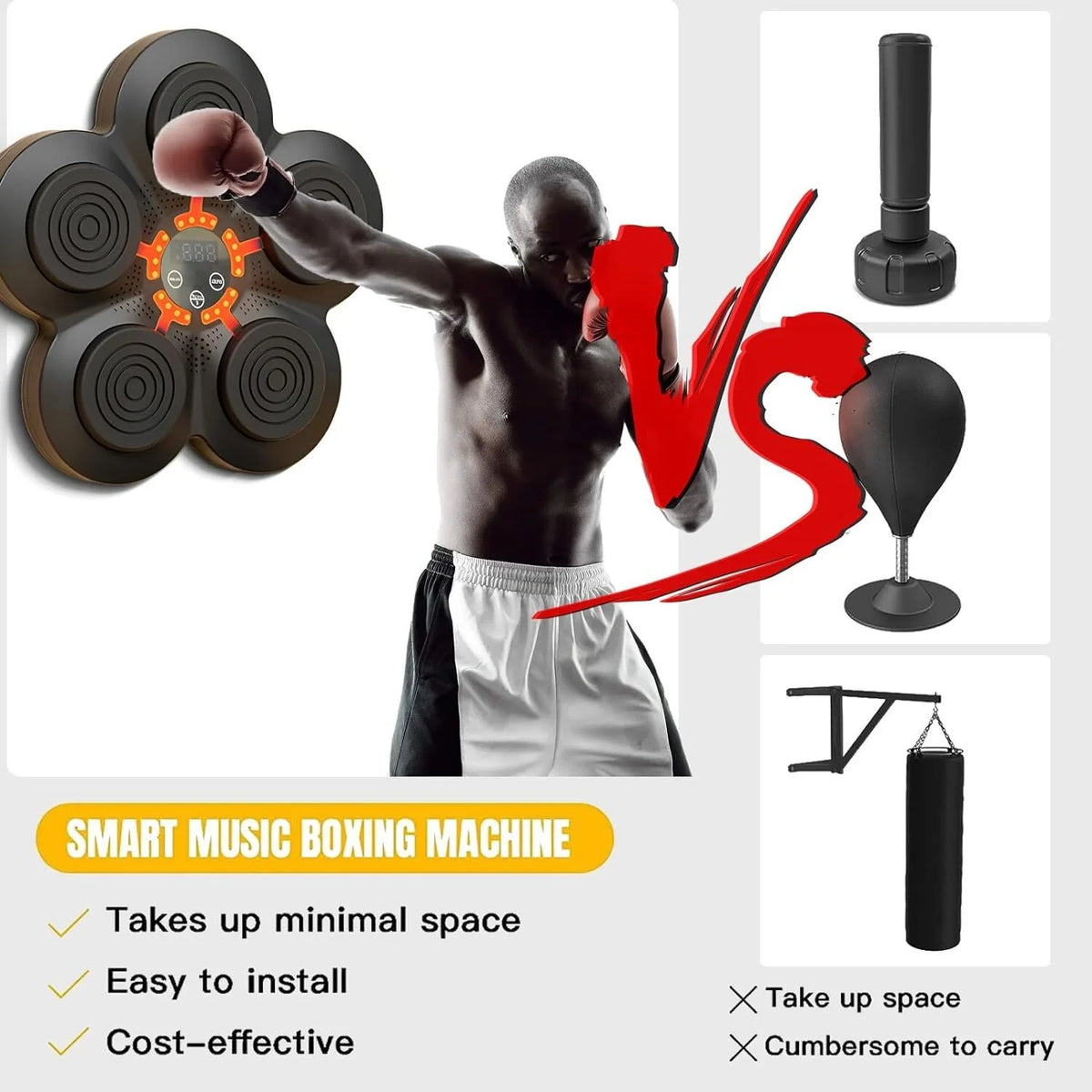 Wall Mounted Bluetooth Music Boxing Machine with Boxing Gloves Z60524