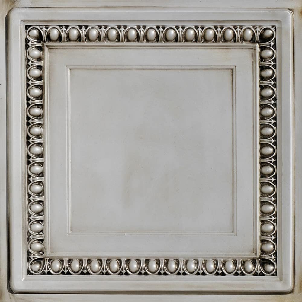PVC 2' x 2' Glue-up or Lay-in Ceiling Tile, White Matte, 25 V5347