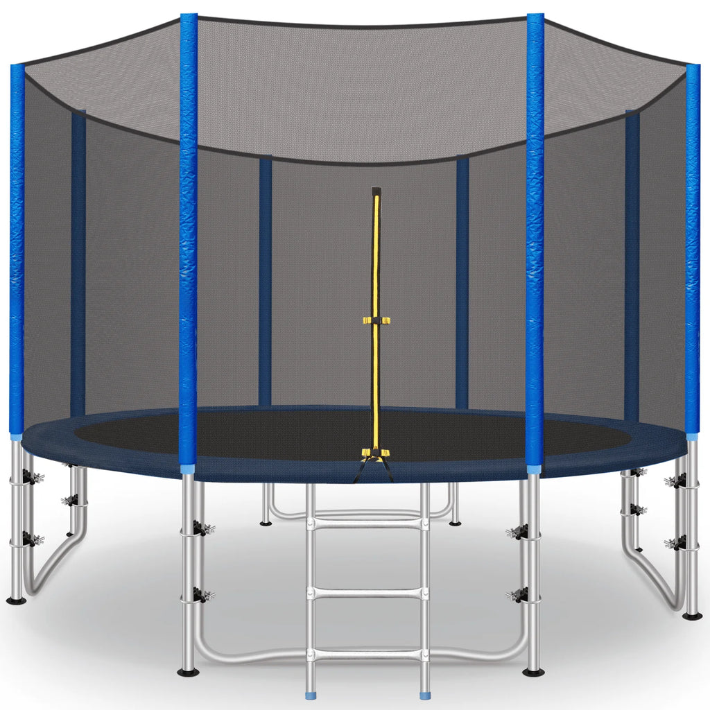 8FT Round Trampoline with Safety Enclosure Net and Ladder P19741