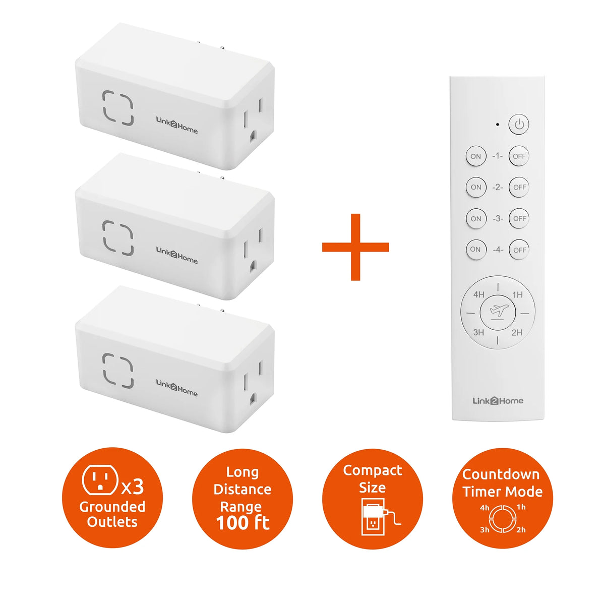 Wireless Remote Control Outlet Switch with Countdown Timer P6140