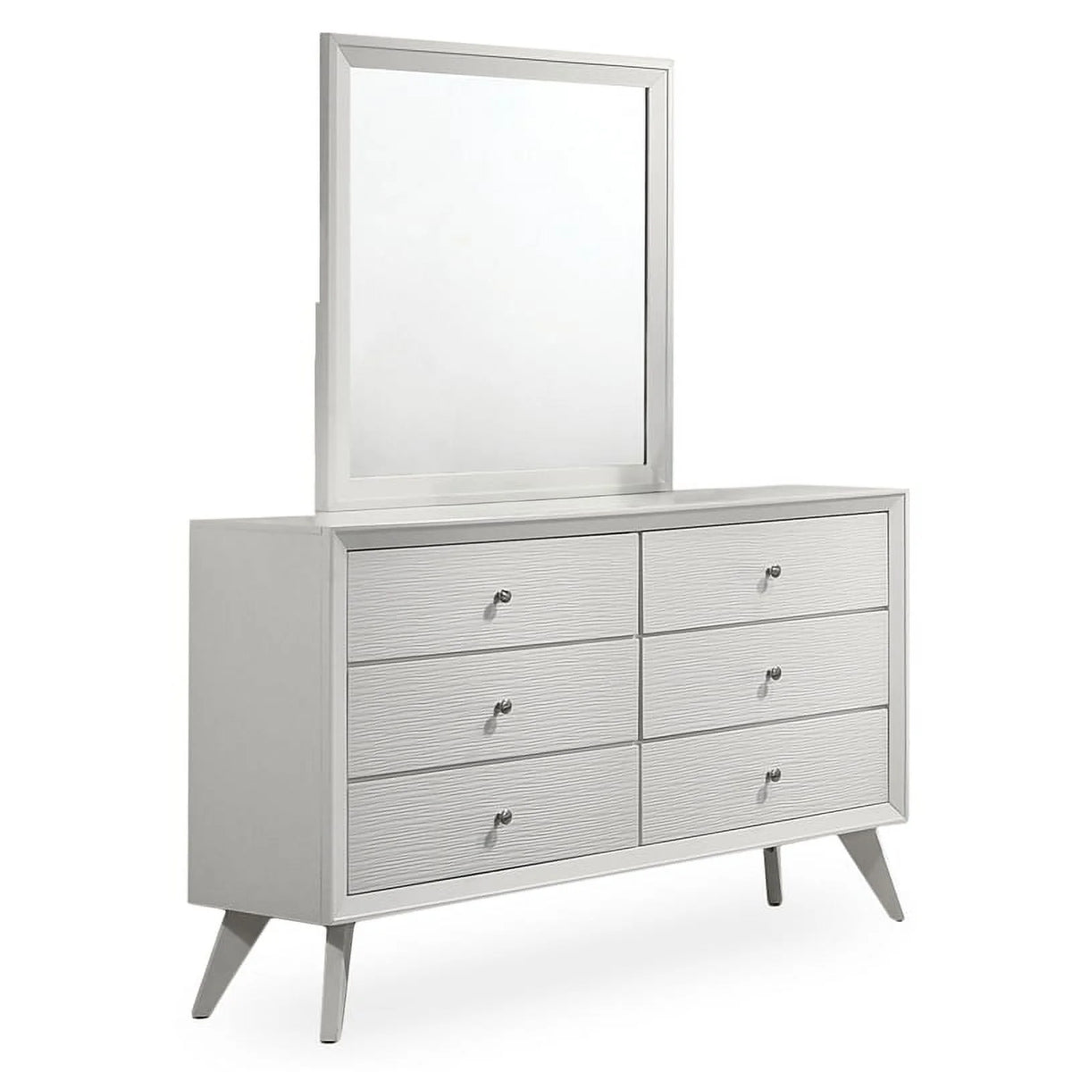 White Wood Bedroom Set 6pc King I524911