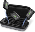 Wireless Lavalier Microphone with Charging Case, 2.4G Compact Dual-Channel Lapel Mic System X706520
