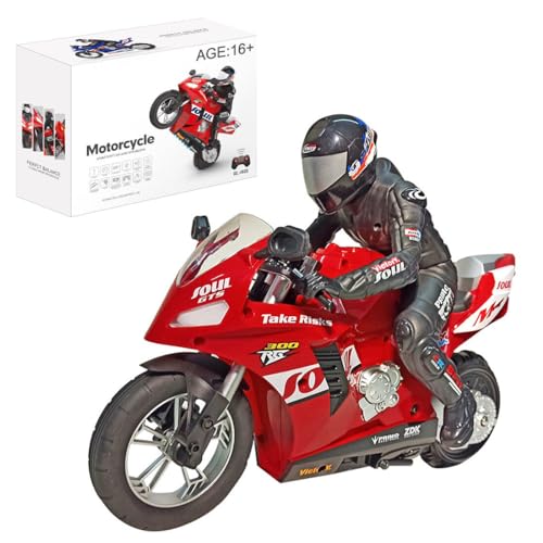 Remote Control Dual-Motor Self-Balancing Motorcycle 2.4G 1/6 Blue W342775