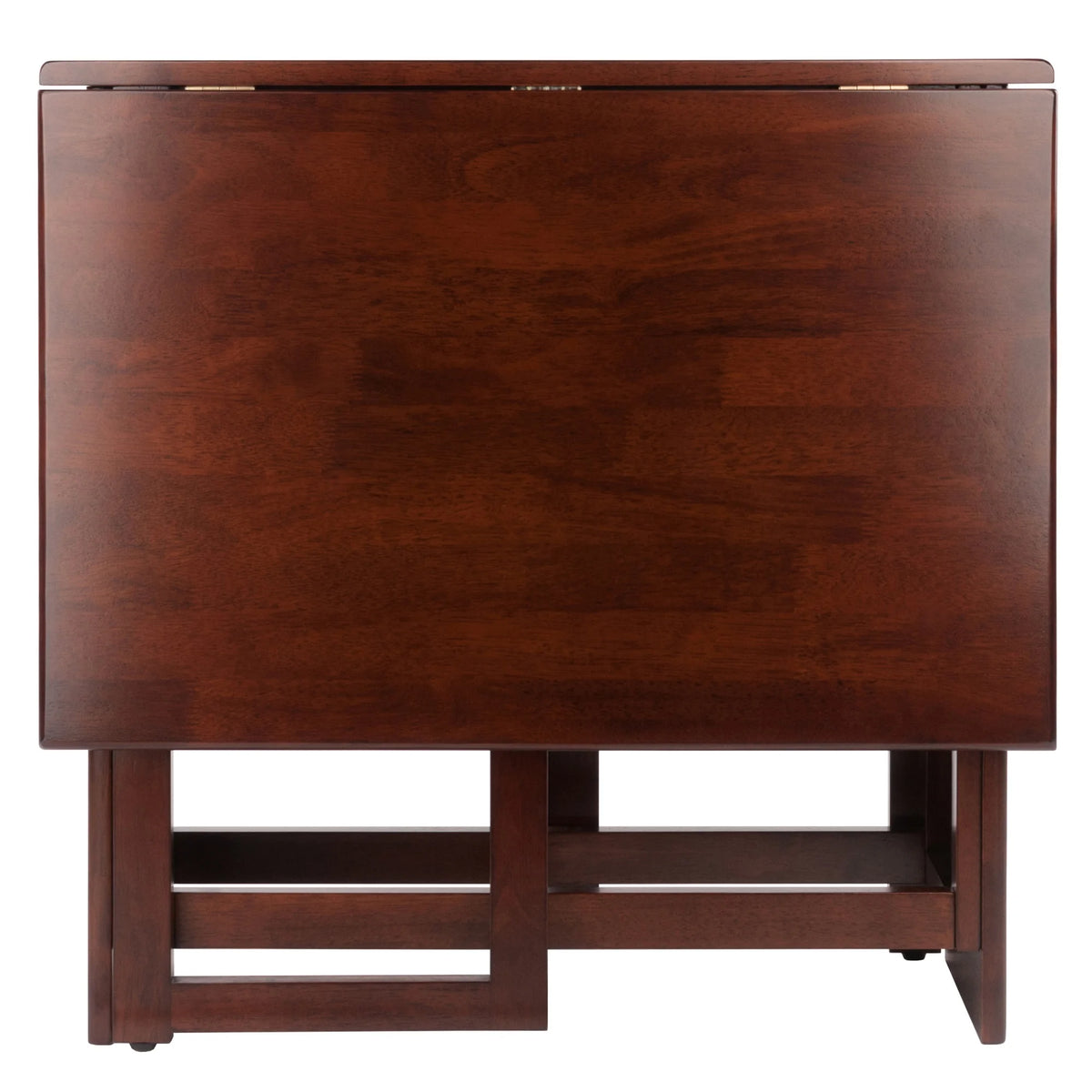 Double Drop Leaf Dining Table Walnut Finish G4228
