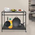Outdoor Grill Cart with Storage and Spice Rack T81596