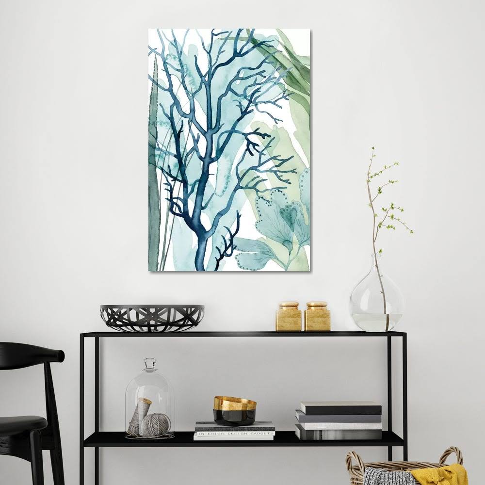 Canvas Wall Decor Prints Sea Leaves I Coral Art Z551323