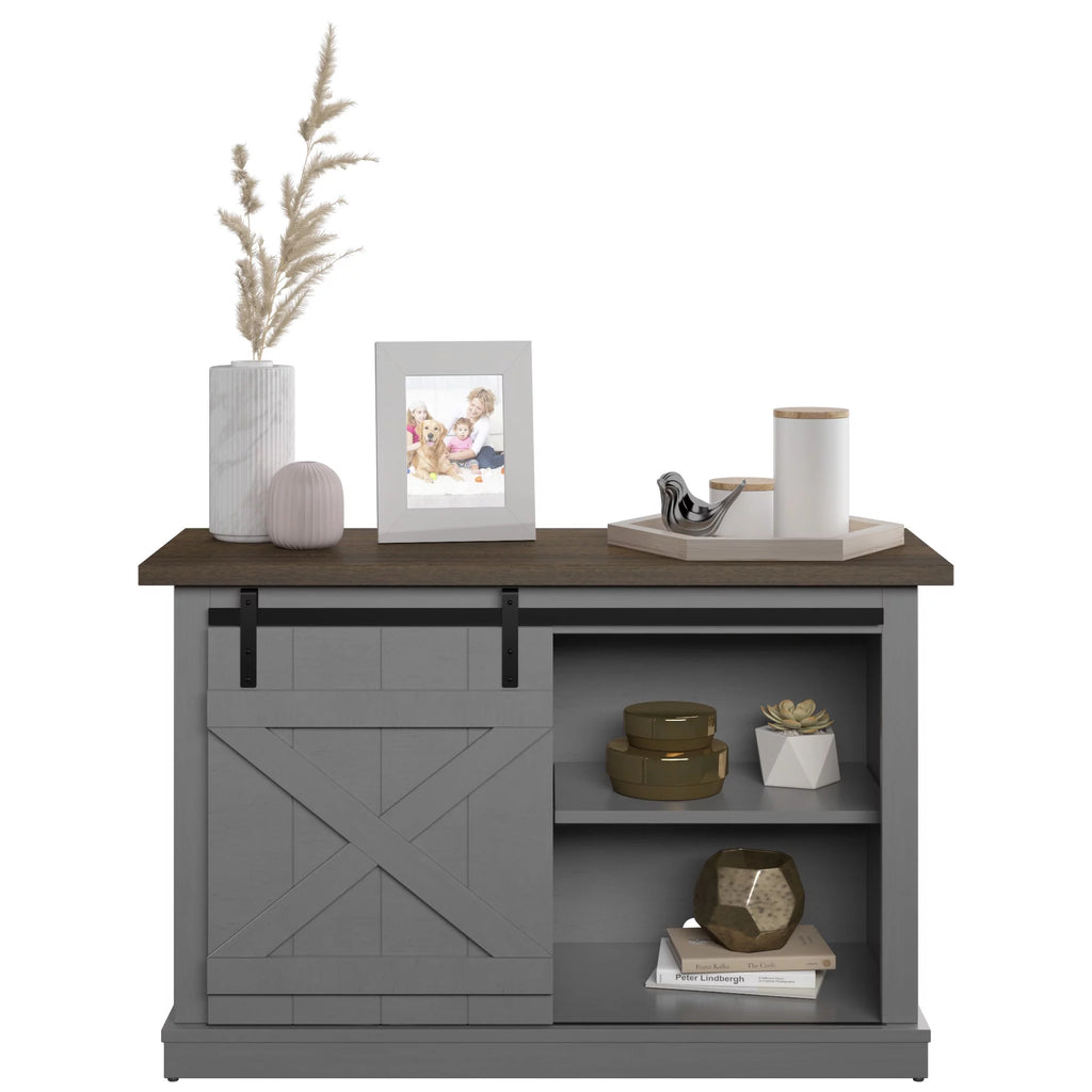 White Farmhouse TV Stand L849