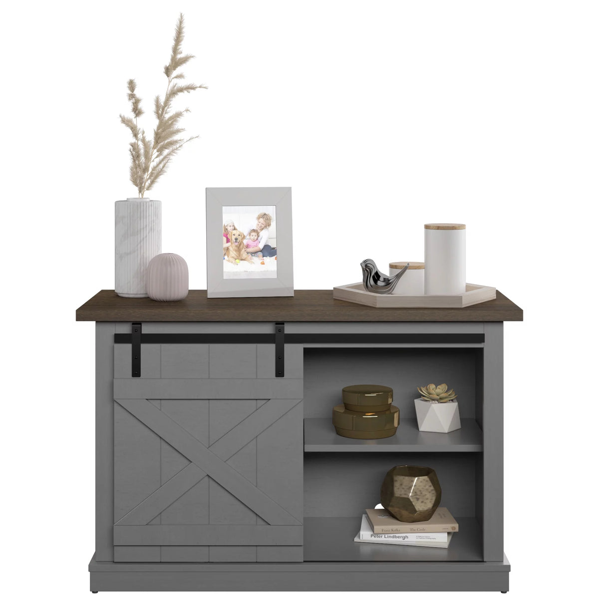 White Farmhouse TV Stand L849