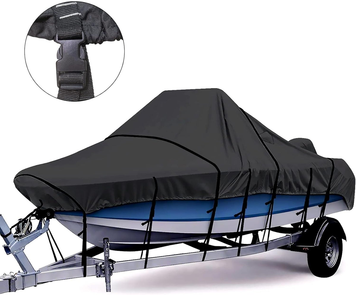 100% Waterproof Marine Grade Polyester Canvas Center Console Boat Cover S116472
