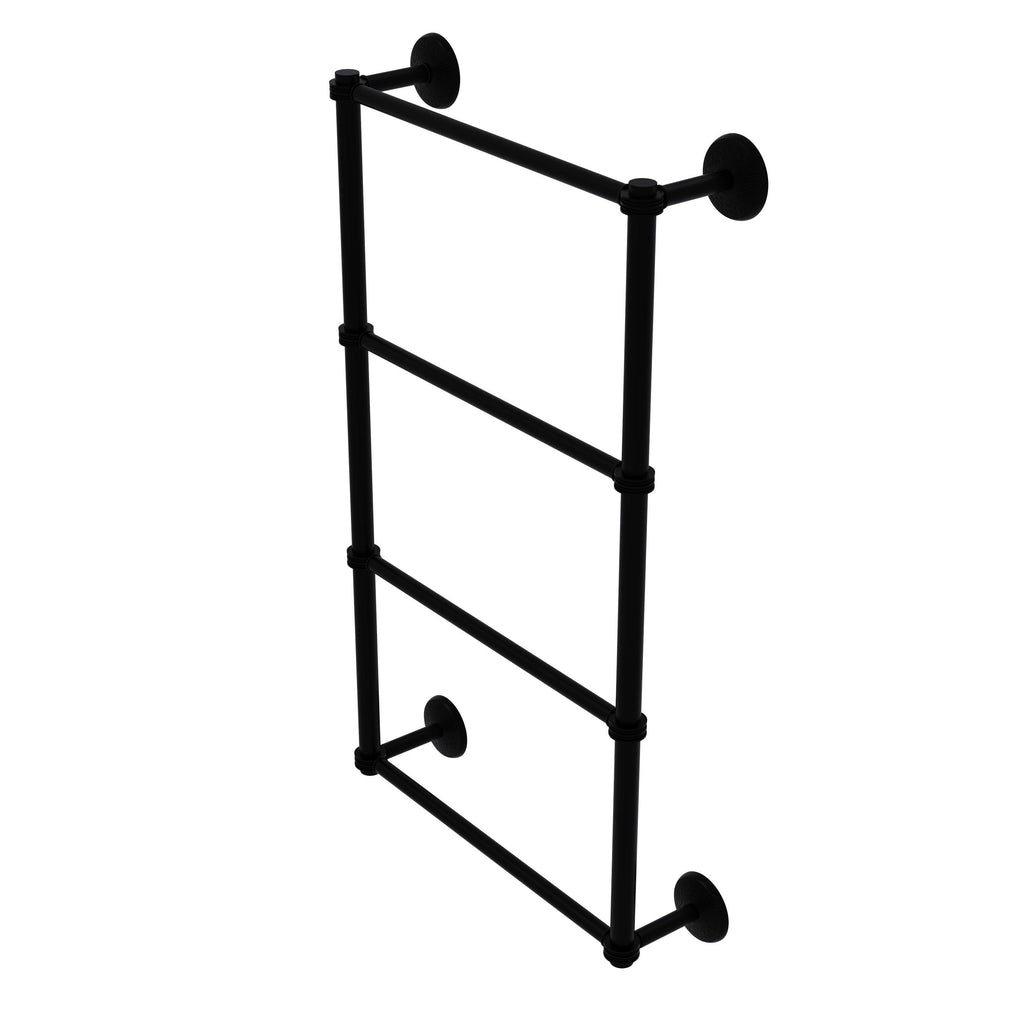 36 inch 4 Tier Matte Black Ladder Towel Bar O65304