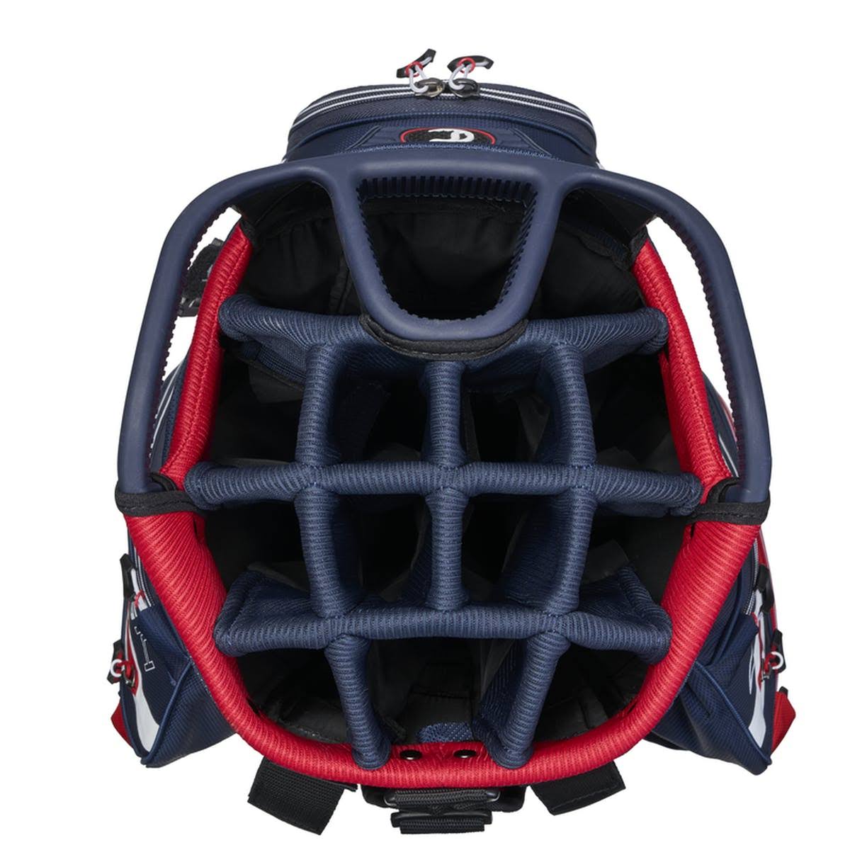 Golf Cart Bag White Navy Flag F671
