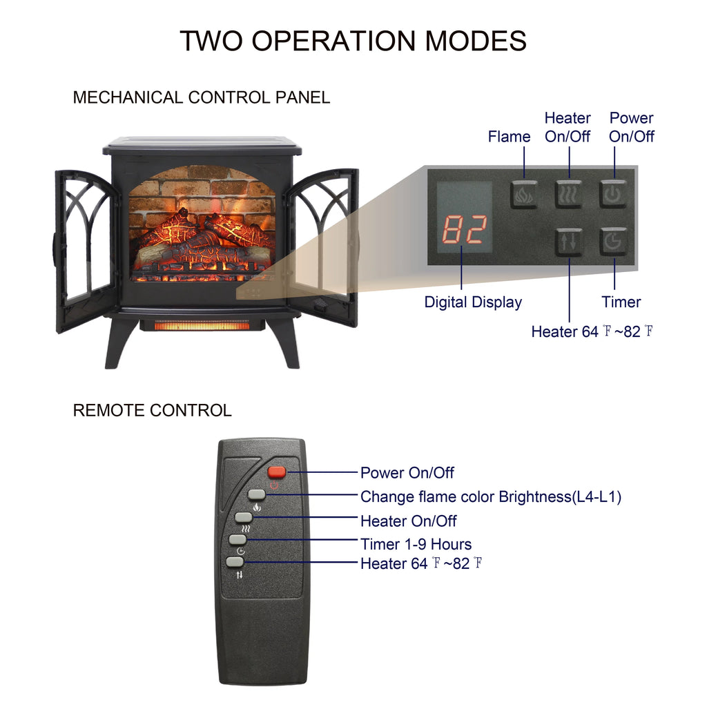 24 Inch 3D Infrared Electric Stove Y8095