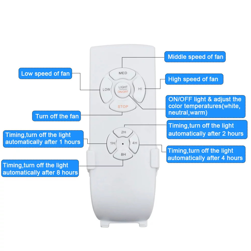 Crystal Ceiling Fan with Light and Remote, 3-Blade K966647