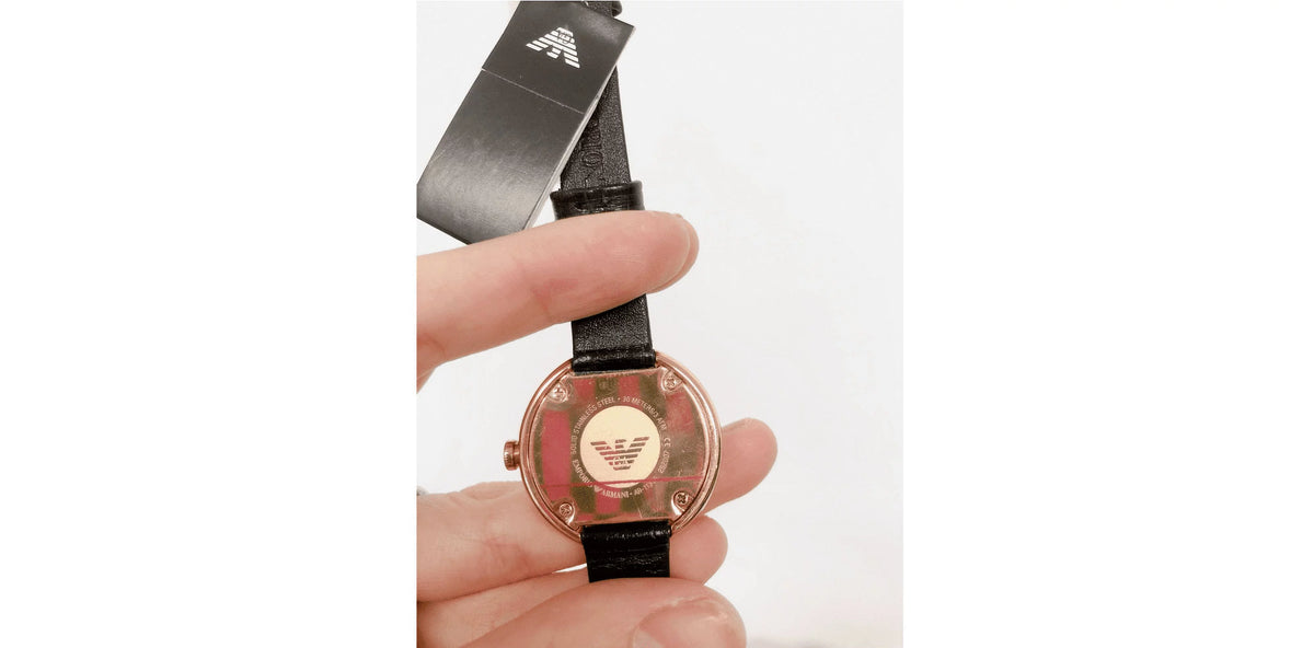 Rose Gold-Tone Leather Stainless Steel Watch Y74732