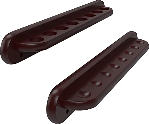Solid Oak Wall Mounted Pool Cue Rack, Holds 8 Cues R4856