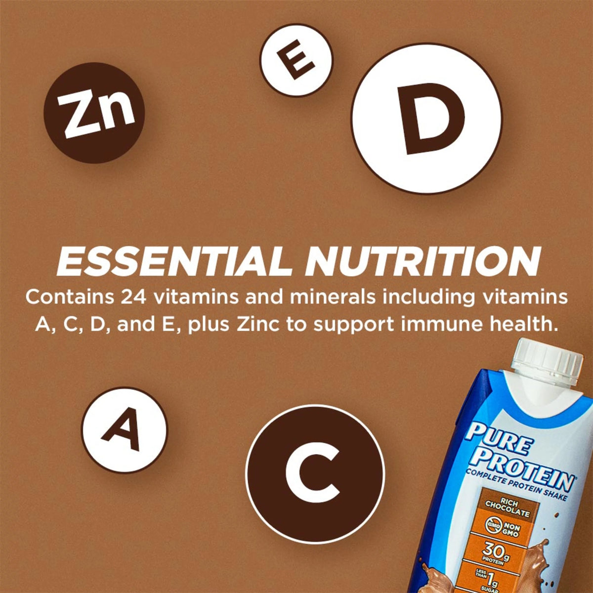 Rich Chocolate 30g Protein Shake 12 Ct H163