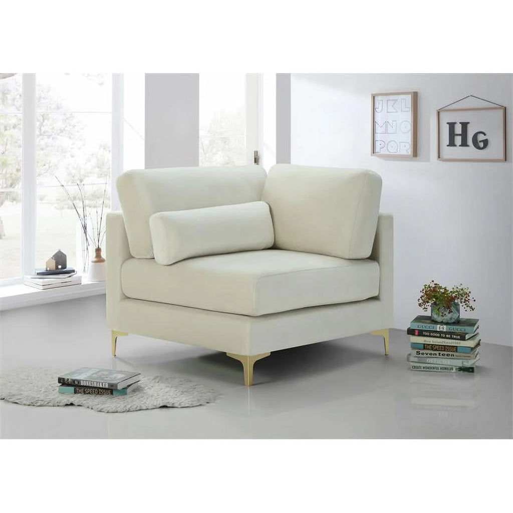 Velvet Corner Chair D4436