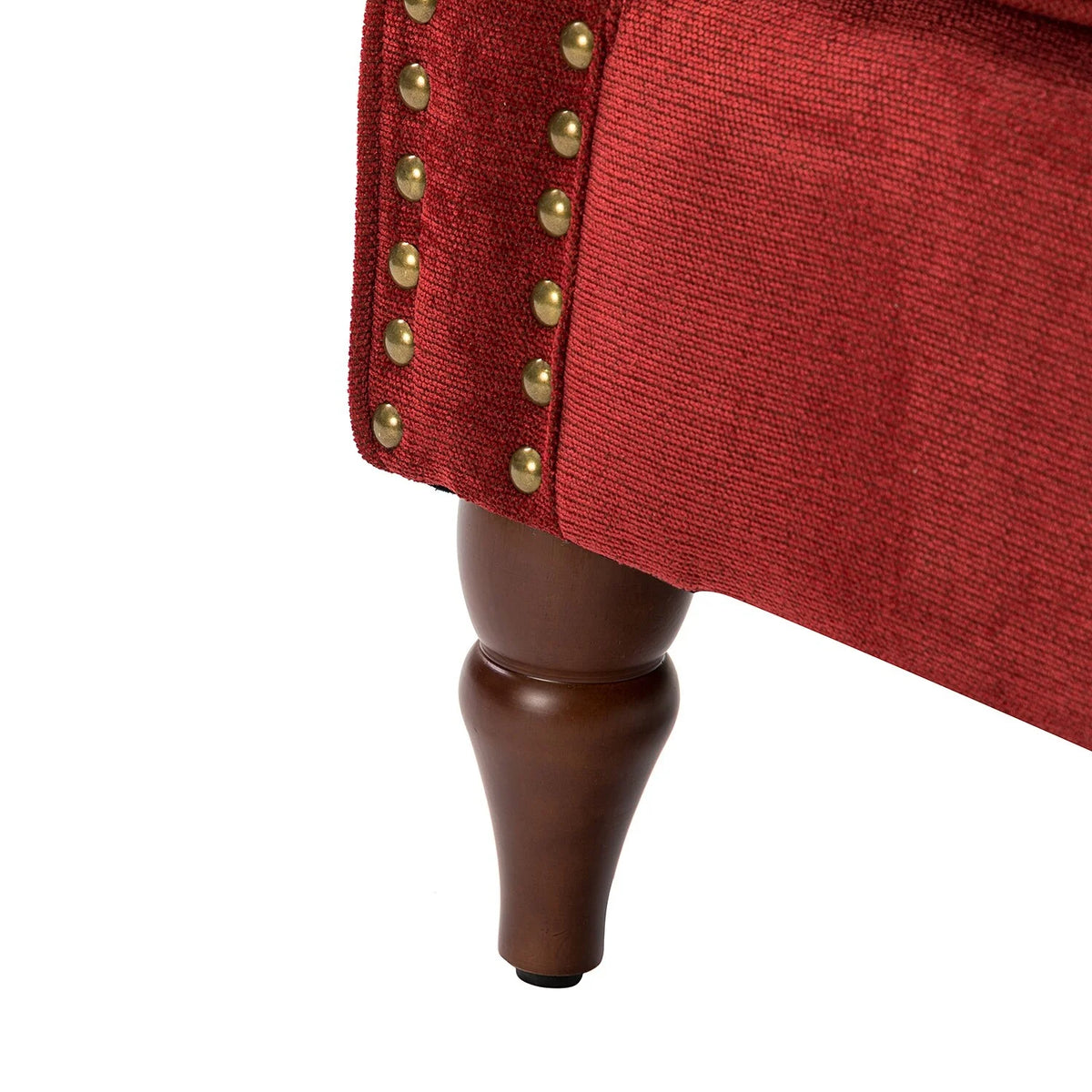 Red Upholstered Accent Armchair Set of 2 E937175
