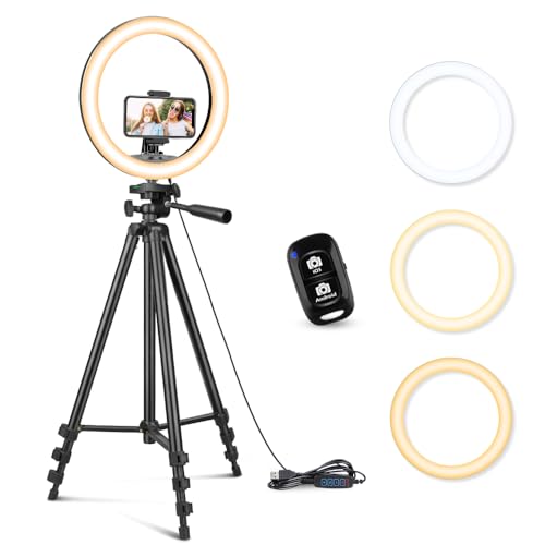 10'' Ring Light with 50'' Extendable Tripod Stand T58623