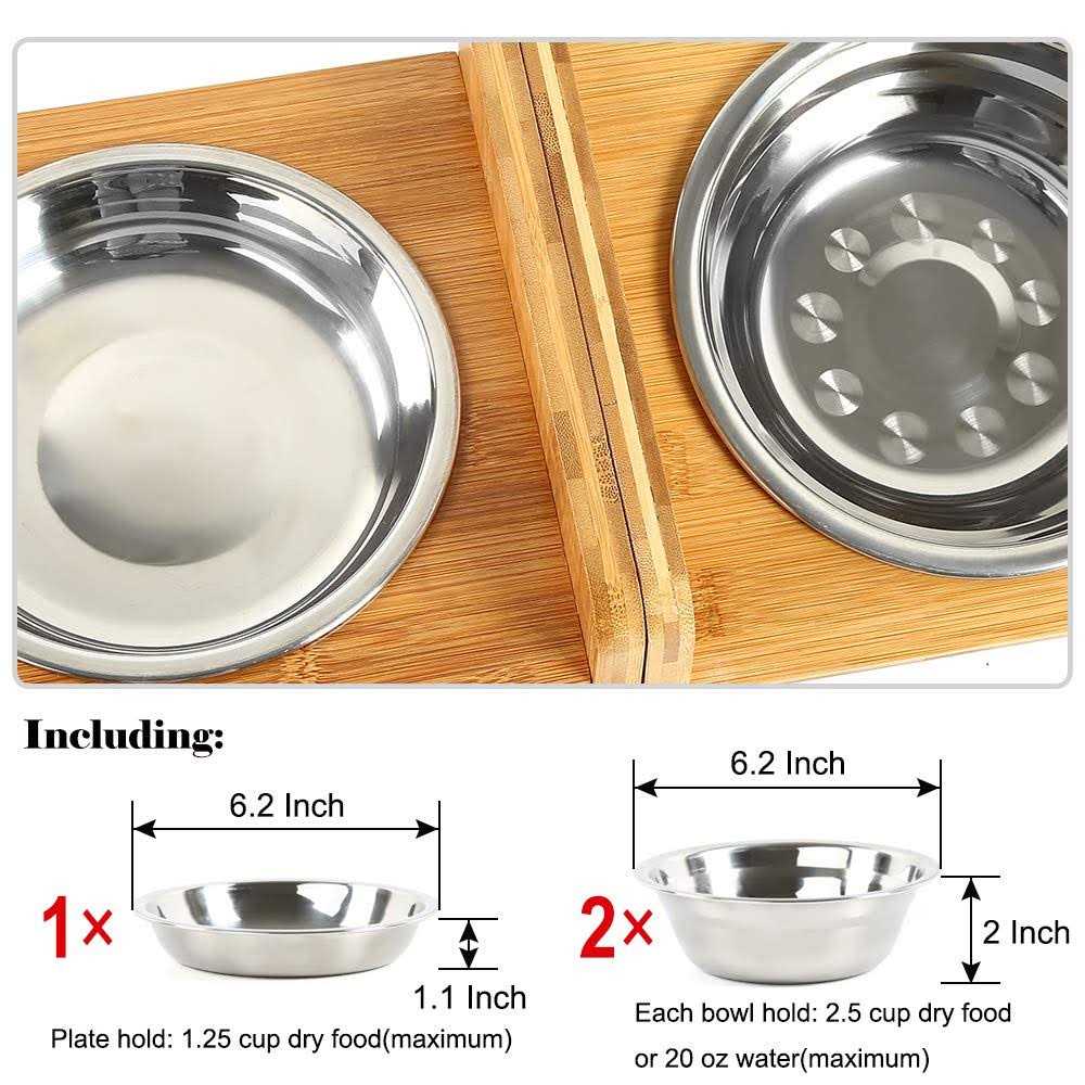 Set of 2 Raised Pet Bowls R9303